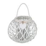 GISELE - lanterna in vimini tondo 20 x 32 cm