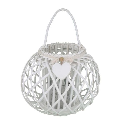 GISELE - lanterna in vimini tondo 20 x 32 cm