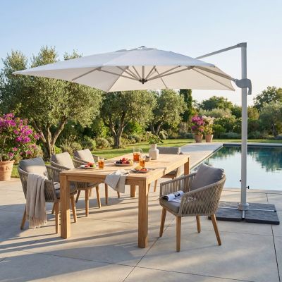 BACTRUS - ombrellone da giardino decentrato 3 x 4 m