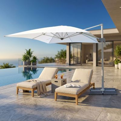 BACTRUS - ombrellone da giardino decentrato 3 x 4 m