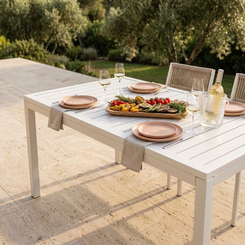 OMEN - tavolo da giardino in alluminio