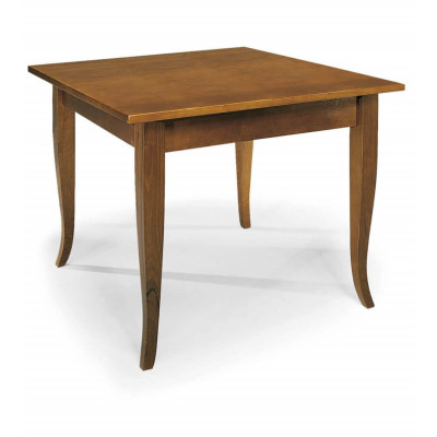 EDGAR - tavolo da pranzo in legno massello cm 90 X 90