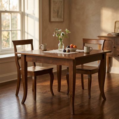 EDGAR - tavolo da pranzo in legno massello cm 90 X 90