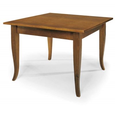 EDGAR - tavolo da pranzo in legno massello cm 80 X 80