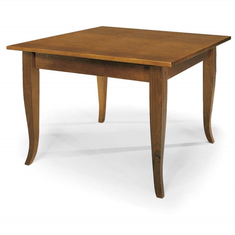 EDGAR - tavolo da pranzo in legno massello cm 80 X 80
