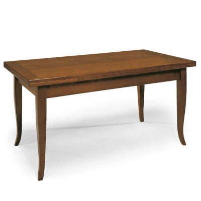 DONNY - tavolo consolle allungabile in legno massello cm 80 X 80/115/150