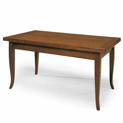 DONNY - tavolo consolle allungabile in legno massello cm 80 X 80/115/150