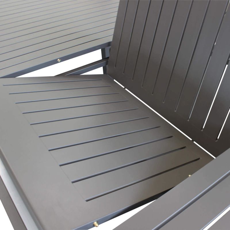 ARGENTUM - tavolo da giardino allungabile in alluminio da 220