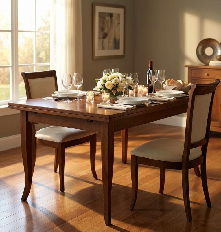 DONNY - tavolo consolle allungabile in legno massello cm 80 X 140/180/220