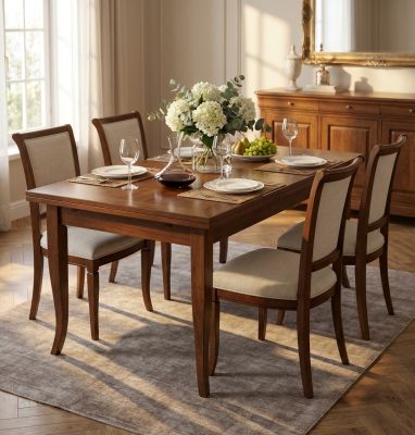 DONNY - tavolo consolle allungabile in legno massello cm 80 X 140/180/220