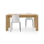 ELVIS - tavolo da pranzo moderno allungabile in rovere spazzolato