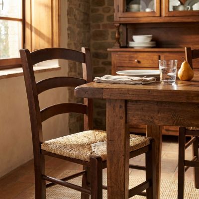 HARMONIE - sedia doghe in legno massello