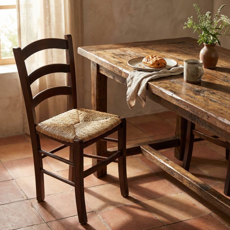 HARMONIE - sedia doghe in legno massello