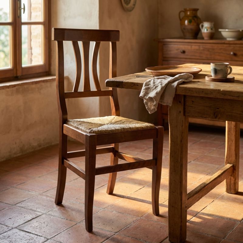 HOLLY - sedia curve in legno massello