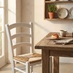 HARMONIE - sedia doghe in legno massello