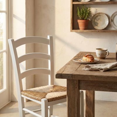 HARMONIE - sedia doghe in legno massello