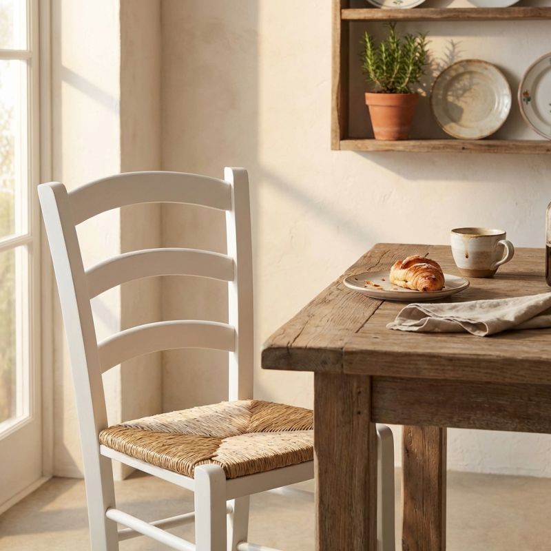 HARMONIE - sedia doghe in legno massello