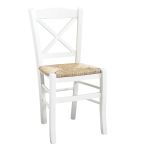 HALLIE - sedia croce in legno massello