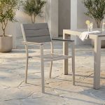 XANTHUS - poltrona da giardino in alluminio e polywood impilabile