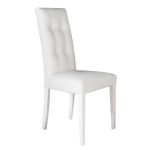 JACQUELYN - sedia moderna ecopelle con 4 bottoni
