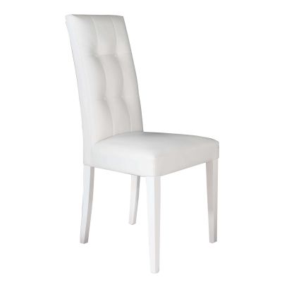 JACQUELYN - sedia moderna ecopelle con 4 bottoni