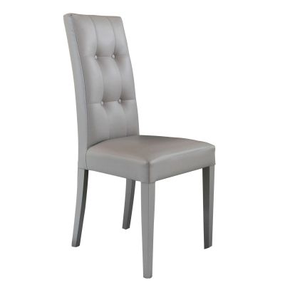 JACQUELYN - sedia moderna ecopelle con 4 bottoni