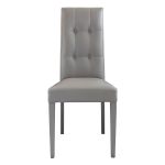 JACQUELYN - sedia moderna ecopelle con 4 bottoni