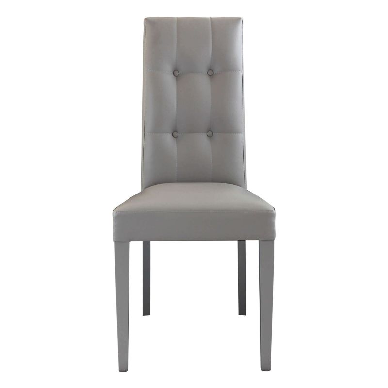 JACQUELYN - sedia moderna ecopelle con 4 bottoni