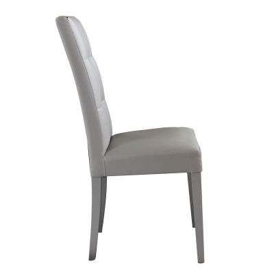 JACQUELYN - sedia moderna ecopelle con 4 bottoni