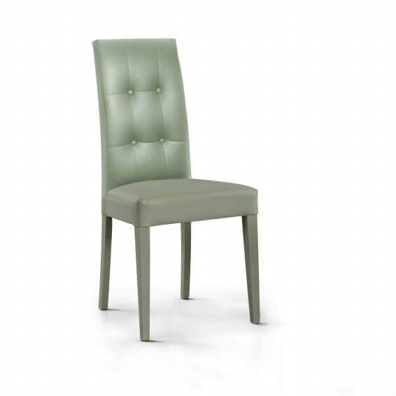 JACQUELYN - sedia moderna ecopelle con 4 bottoni