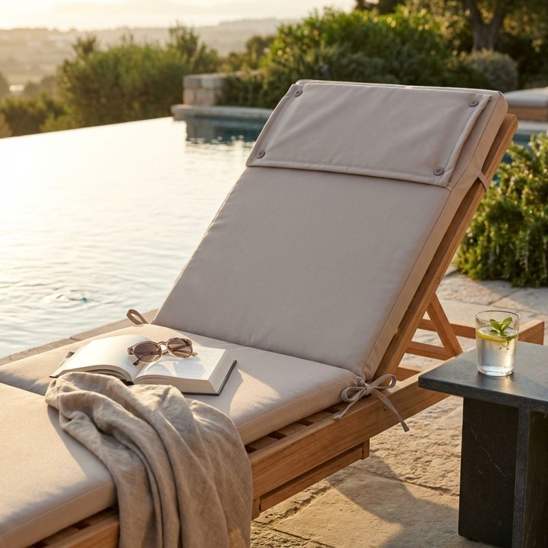 STRAND - cuscino sdraio con doppia cucitura idrorepellente