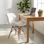 NAOMIE - sedia moderna in ecopelle e legno