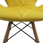 NAOMIE - sedia moderna in ecopelle e legno