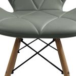 NAOMIE - sedia moderna in ecopelle e legno