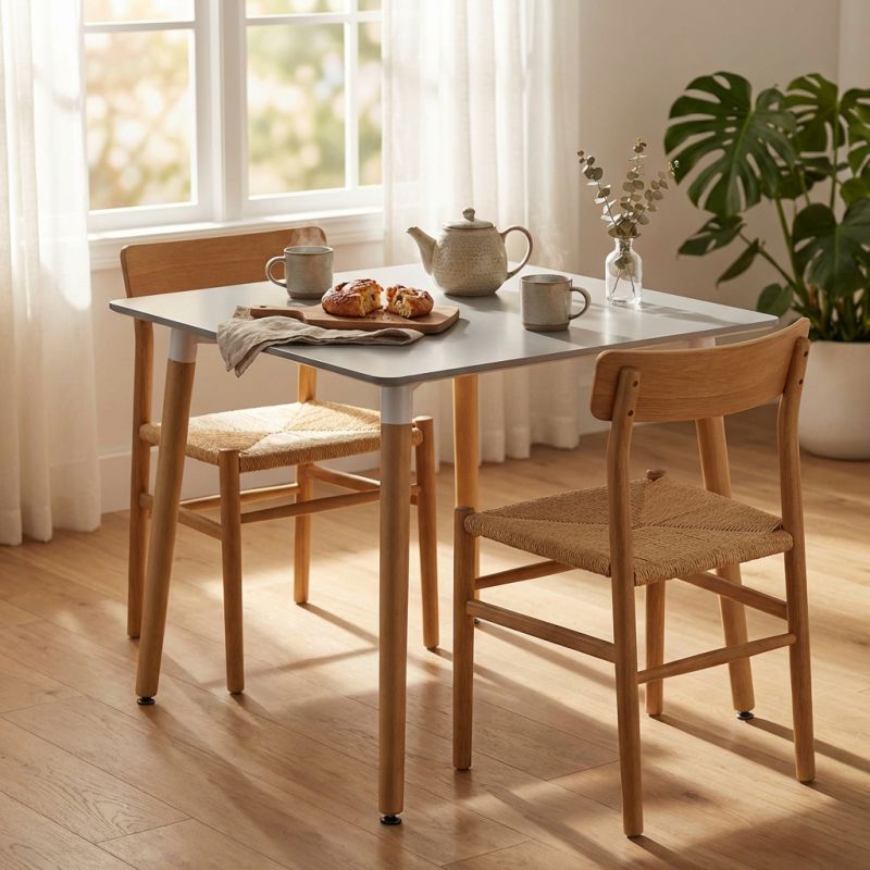 THOMAS - tavolo da pranzo scandinavo quadrato