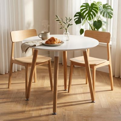 THOMAS - tavolo da pranzo scandinavo rotondo