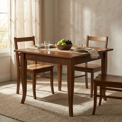 GEOFFREY - tavolo da pranzo allungabile a libro in legno massello