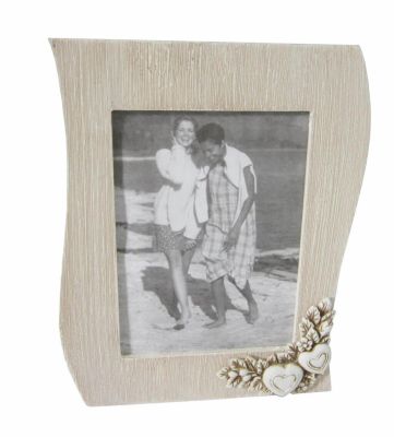 portafoto shabby chic onda cm 21 x 2,5 x 27 h