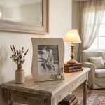 portafoto shabby chic onda cm 18,5 x 2,5 x 24,5 h