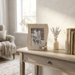 portafoto shabby chic onda cm 18,5 x 2,5 x 24,5 h