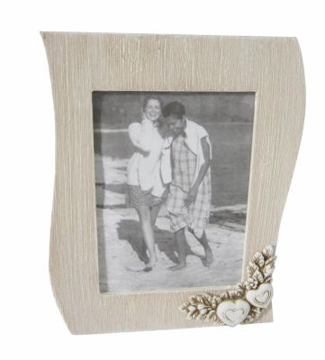 portafoto shabby chic onda cm 17 x 2,5 x 22 h