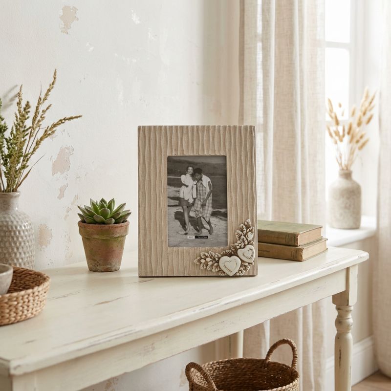 portafoto shabby chic cm 17,5 x 2,5 x 22,5 h