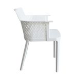 MAKKA - poltrona da esterno ed interno in plastica set da 4