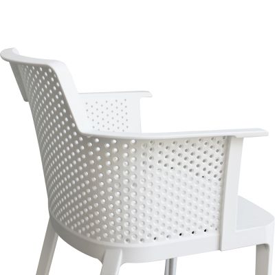 MAKKA - poltrona da esterno ed interno in plastica set da 4