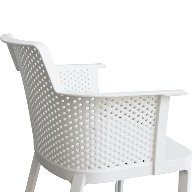 MAKKA - poltrona da esterno ed interno in plastica set da 4