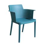 MAKKA - poltrona da esterno ed interno in plastica set da 4