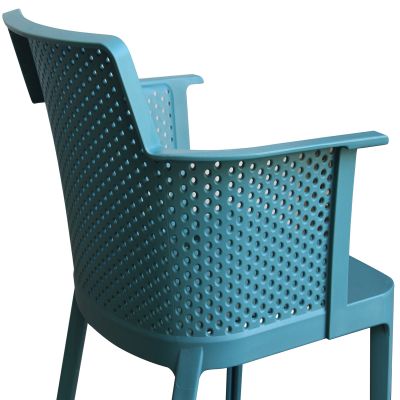 MAKKA - poltrona da esterno ed interno in plastica set da 4