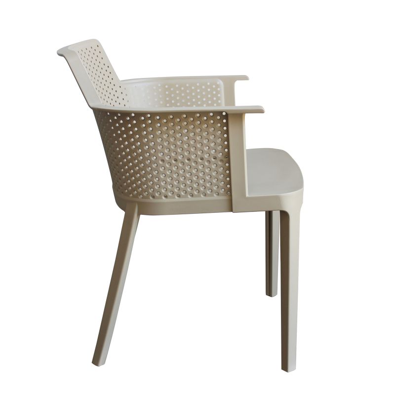 MAKKA - poltrona da esterno ed interno in plastica set da 4