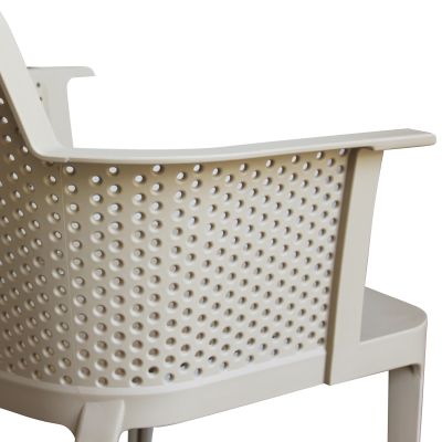 MAKKA - poltrona da esterno ed interno in plastica set da 4