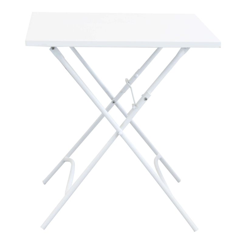 ROMANUS - tavolo da giardino quadrato pieghevole in ferro